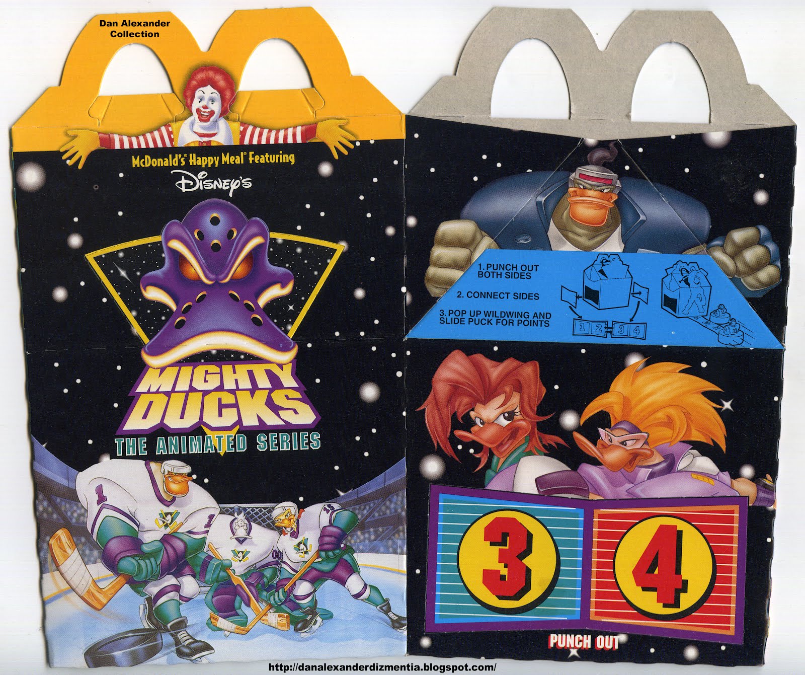 mighty ducks mcdonalds toys