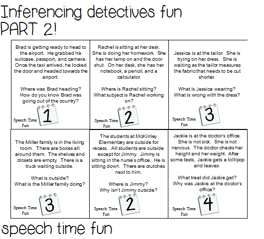 Reading Comprehension Stories: Inferencing Detectives Fun! PART 2!!!