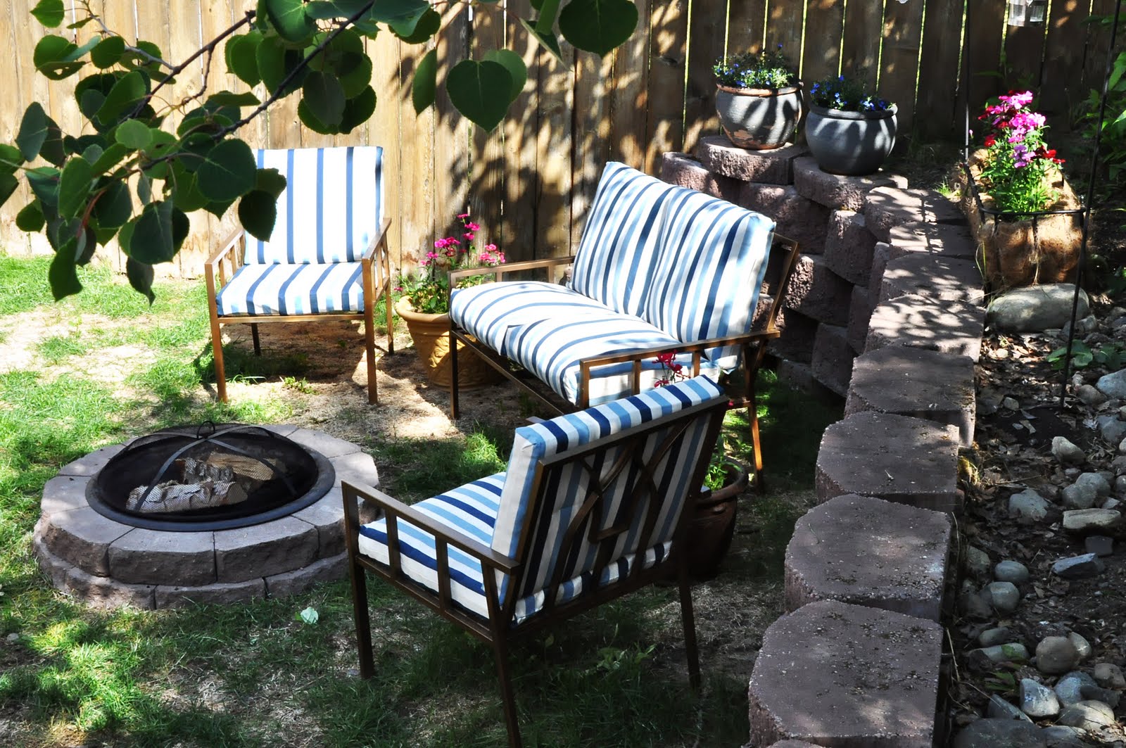 Finding My Aloha: Painting patio and firepit furniture ...