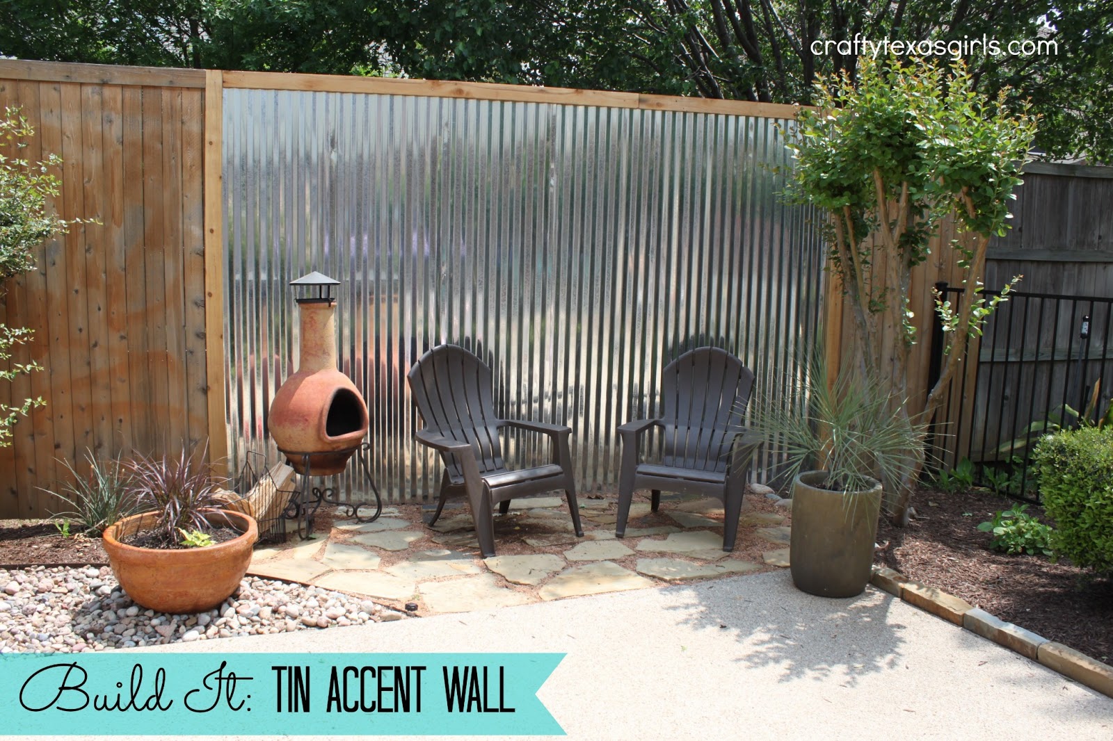 Crafty Texas Girls Build It Tin Accent Wall