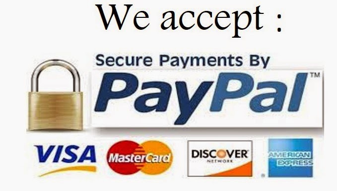 Accept all major forms of payment