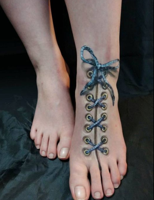 3D feet tattoos