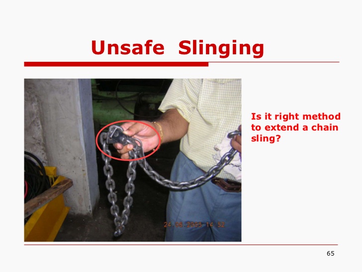 unsafe slinging