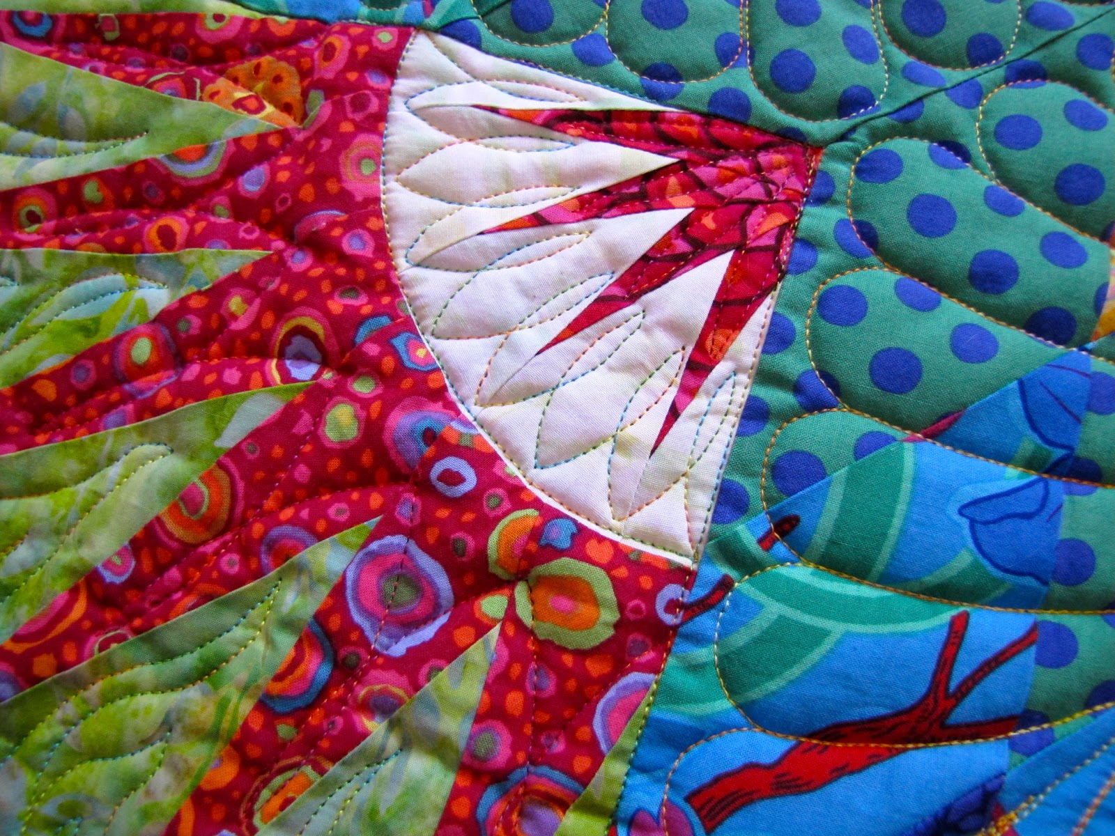 Canton Village Quilt Works Summer Solstice Quilting Close Ups