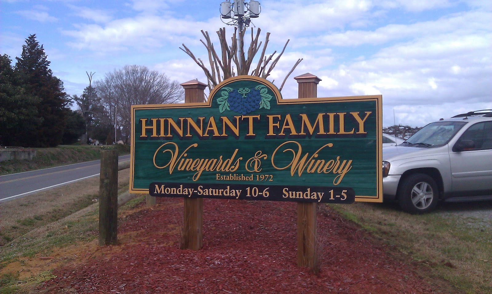 My Ramblings Winery Tour Hinnant Family Vineyards Pine Level, NC