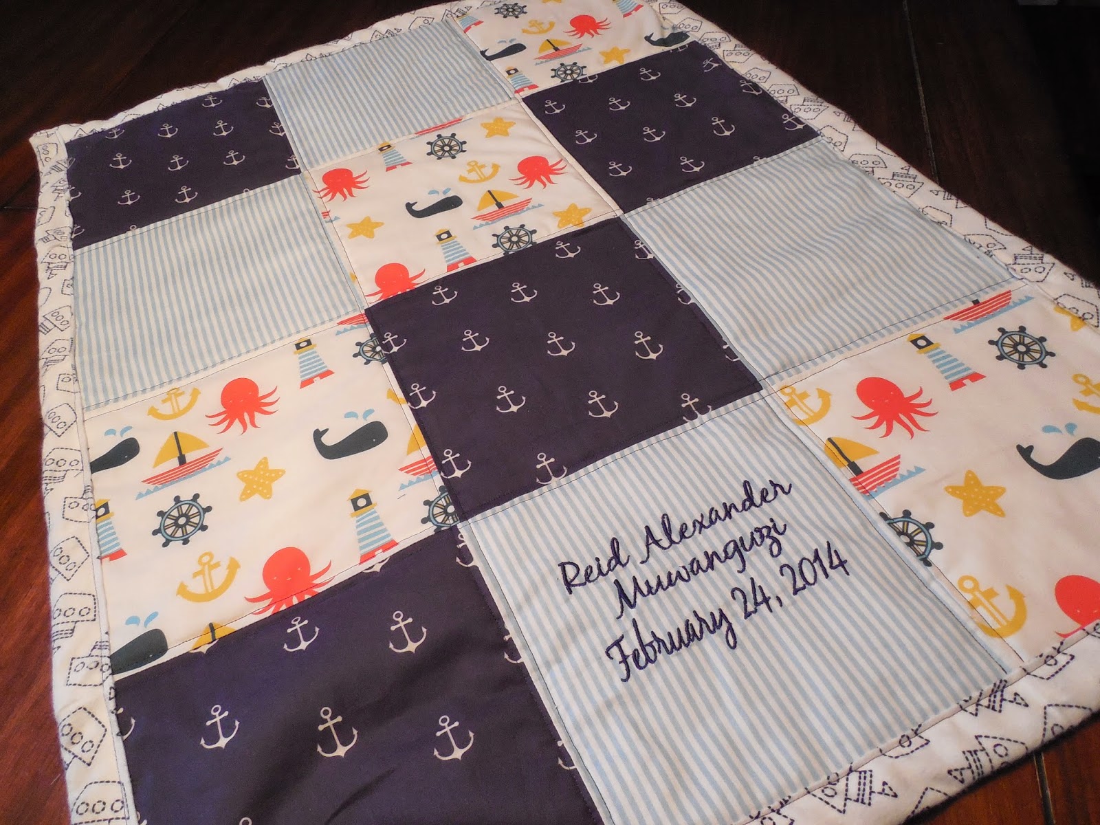 Working House Mom, Wife Baby Reid's Personalized Quilt