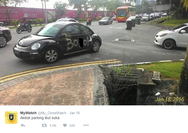 Pemilik Volkswagen Dapat Logo Baru Selepas Parking Kereta Sesuka Hati... Nah Rasakan!! Pemilik Volkswagen Dapat Logo Baru Selepas Parking Kereta Sesuka Hati... Nah Rasakan!!
