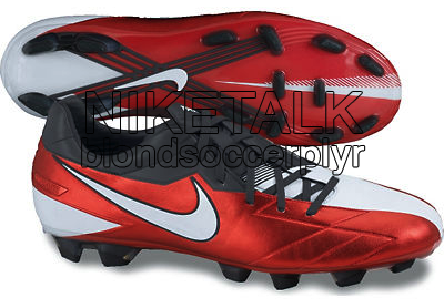 nike t90 red and white