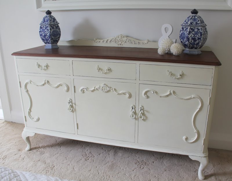 Lilyfield Life French Provincial Sideboard In Annie Sloan Old White