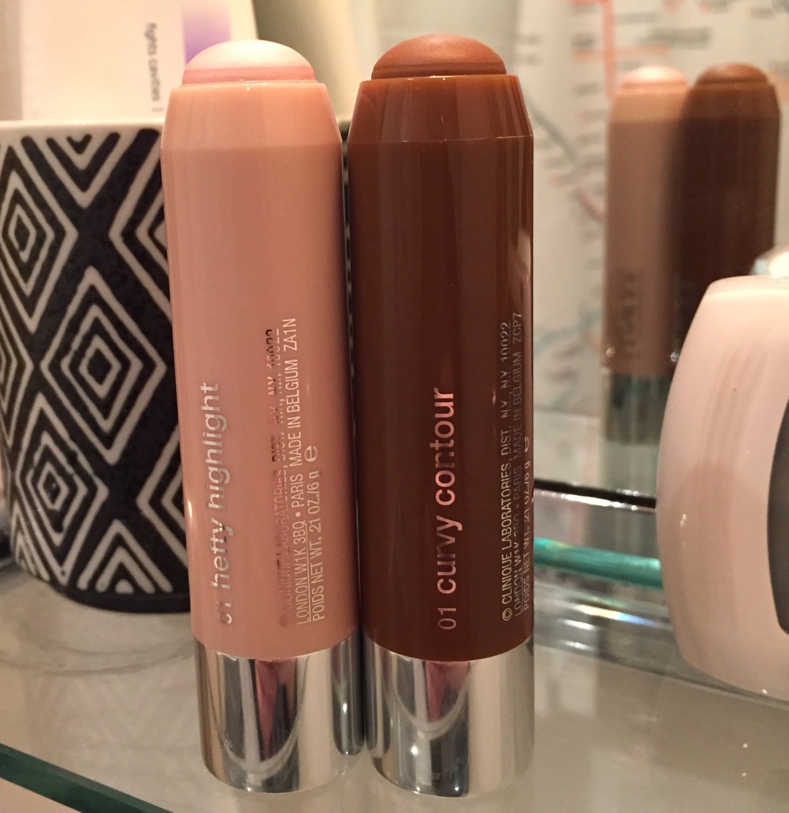 Clinique Chubby Sculpting Sticks in Curvy Contour and Hefty Highlight Get Lippie