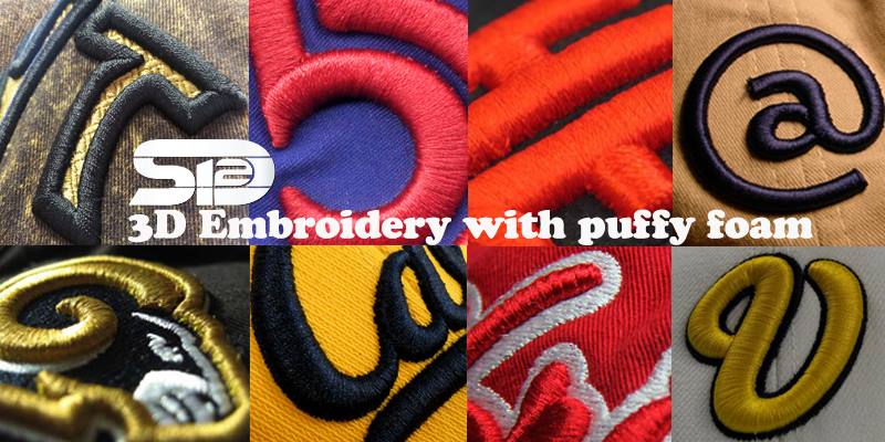 3D Embroidery with Puffy Foam