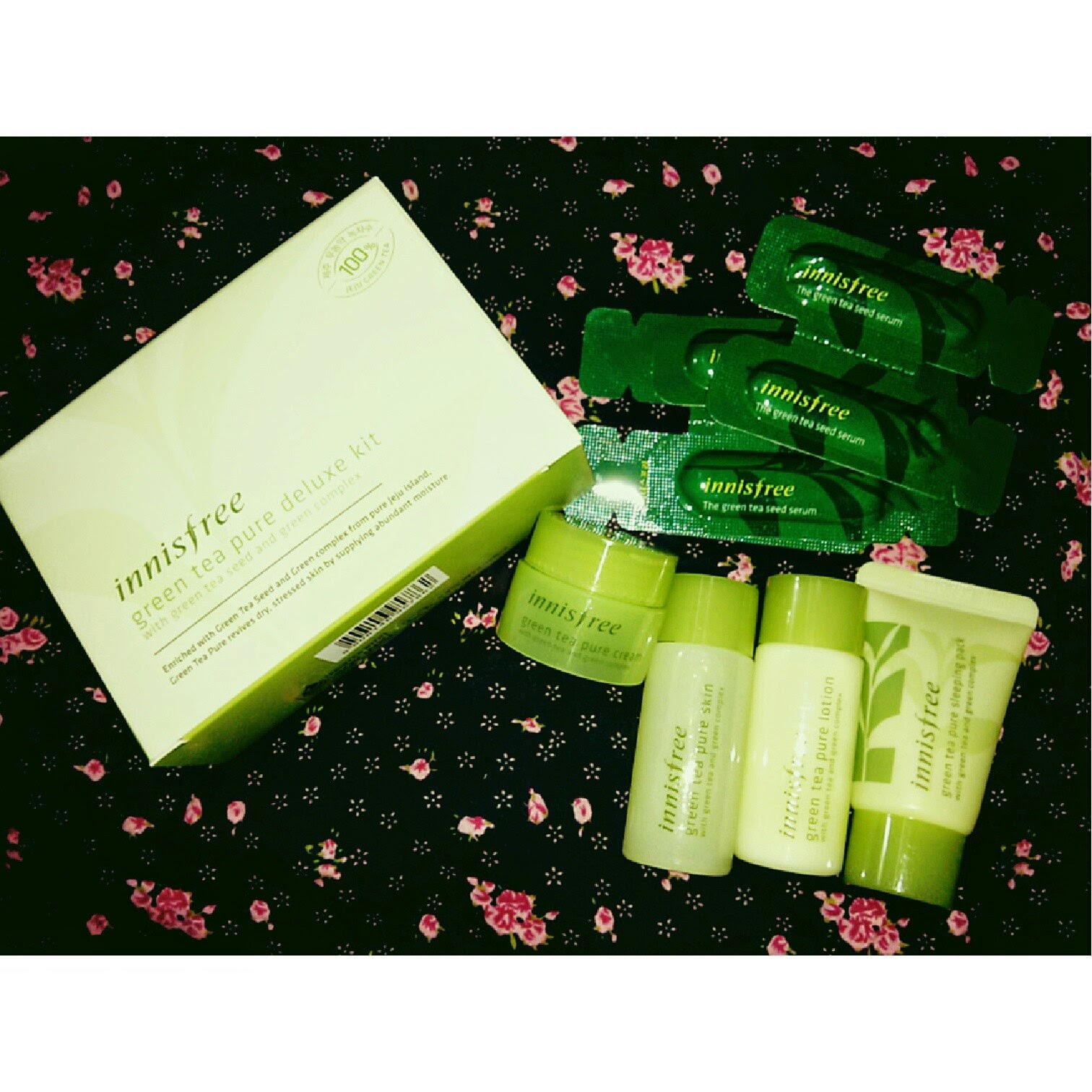 [Review] Innisfree Green Tea Pure Deluxe Kit Mine Beauty World