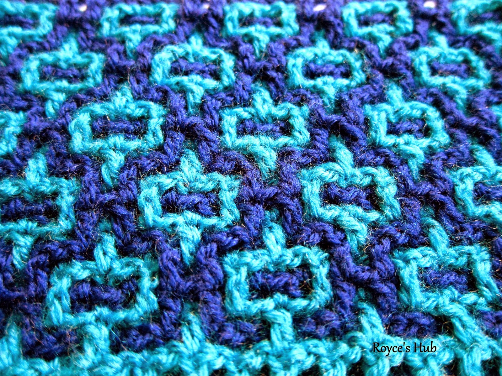 Royce's Hub Interlocking Crochet Horizontal and Vertical Moorish
