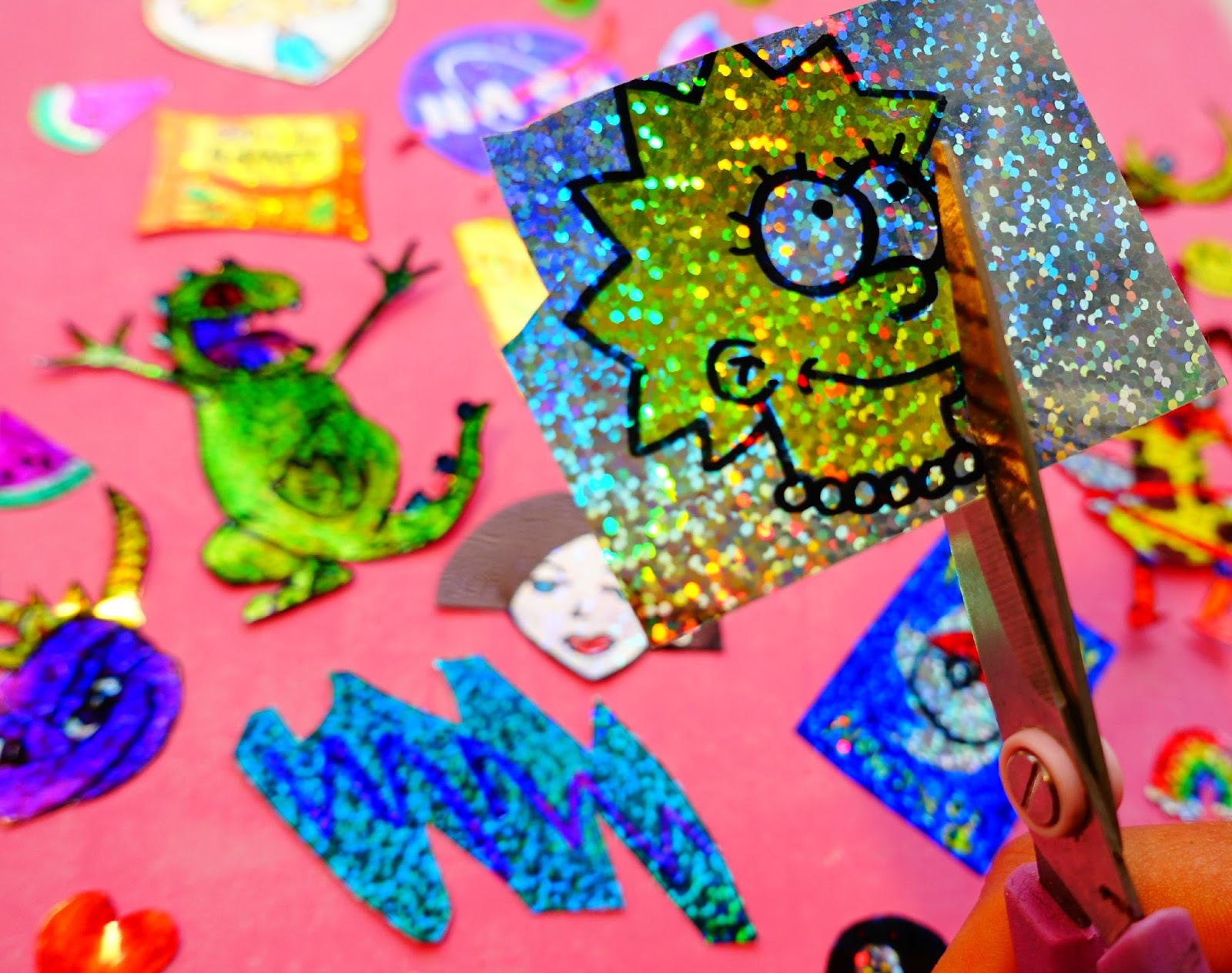 do or diy holographic stickers bunny fawn hologram sticker sheet