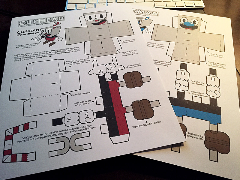 Paper Foldables™ Blog Cuphead Studio MDHR