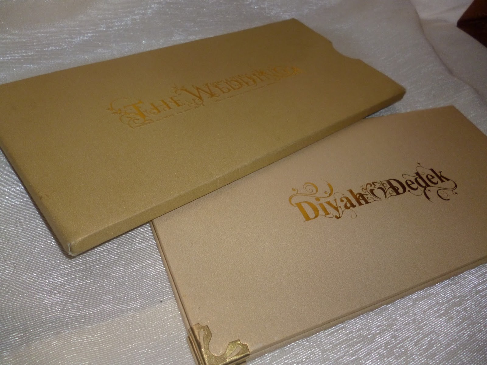 THE WEDDING Jasmine Gold (enhaHC007) undangan, paperbag