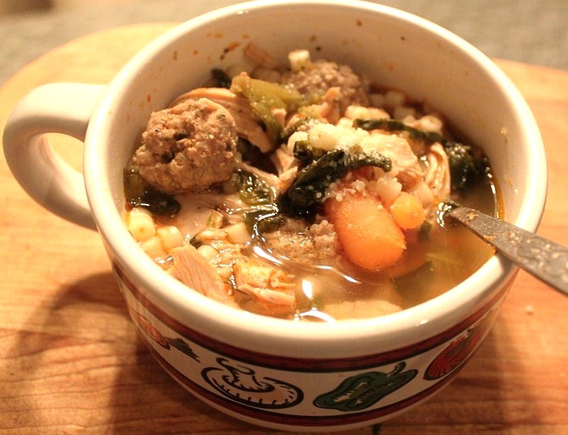 Chicken Meatball Escarole Soup What's Cookin' Italian Style Cuisine