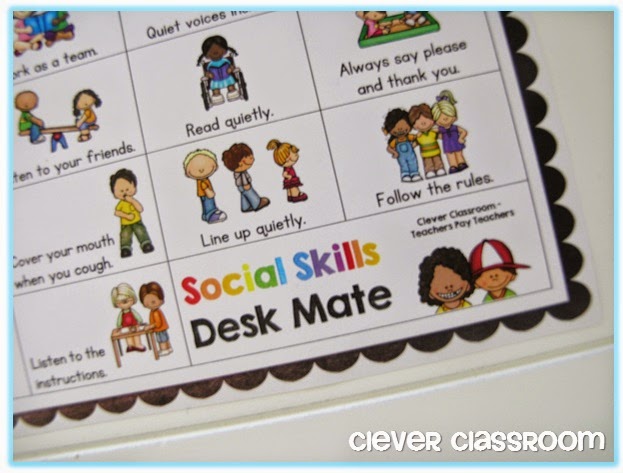 Free teacher download! Free Social Skills Flippy Book and Desk Mate