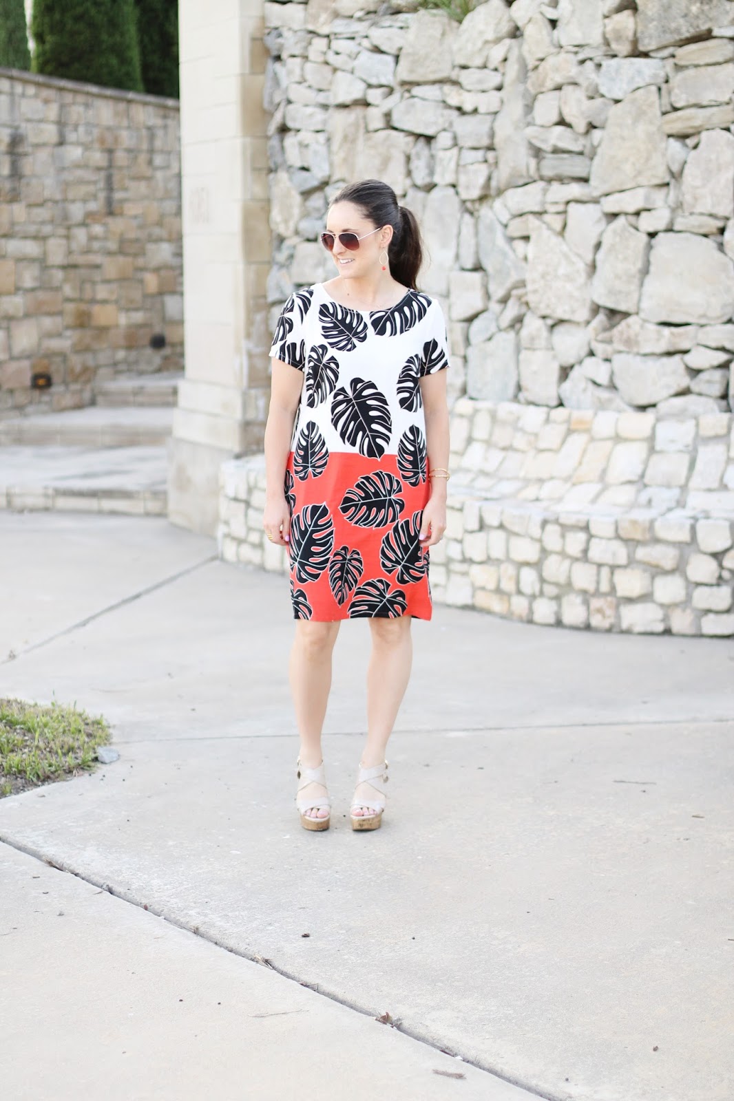 old navy palm leaf dress