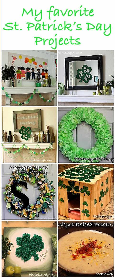 Some Great St Patricks Crafts and Decor from TheKimSixFix.com