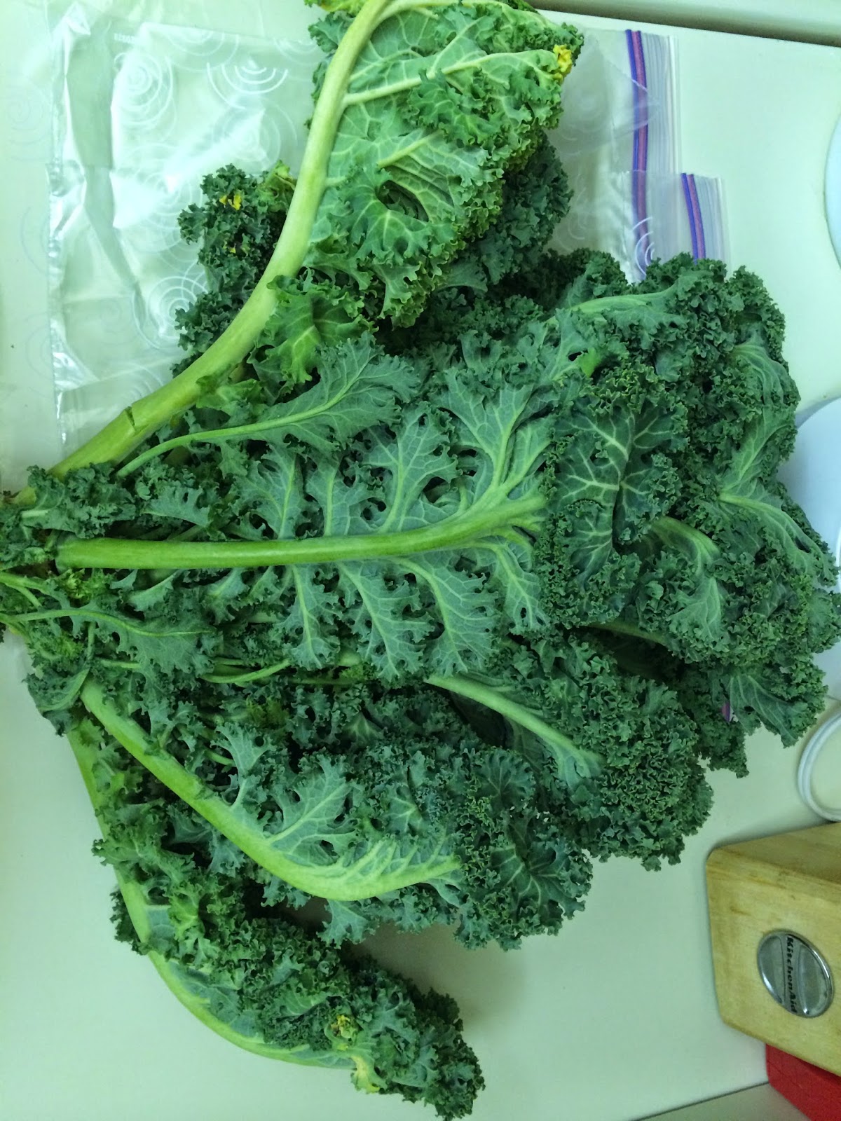 The Pure Gal HowTo Freezing Kale
