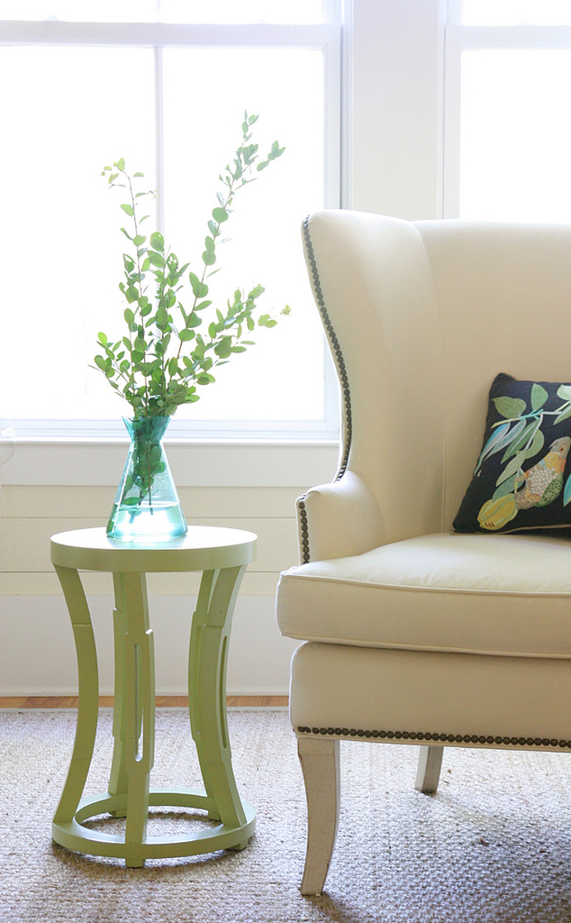 a perfect gray painted chair legs