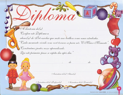diploma infantil