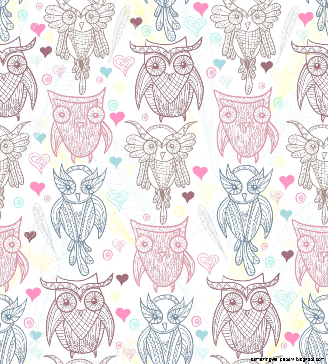 Cute Owl Seamless Pattern Royalty Free Cliparts Vectors And Cute Owl Seamless Pattern Royalty Free Cliparts Vectors And