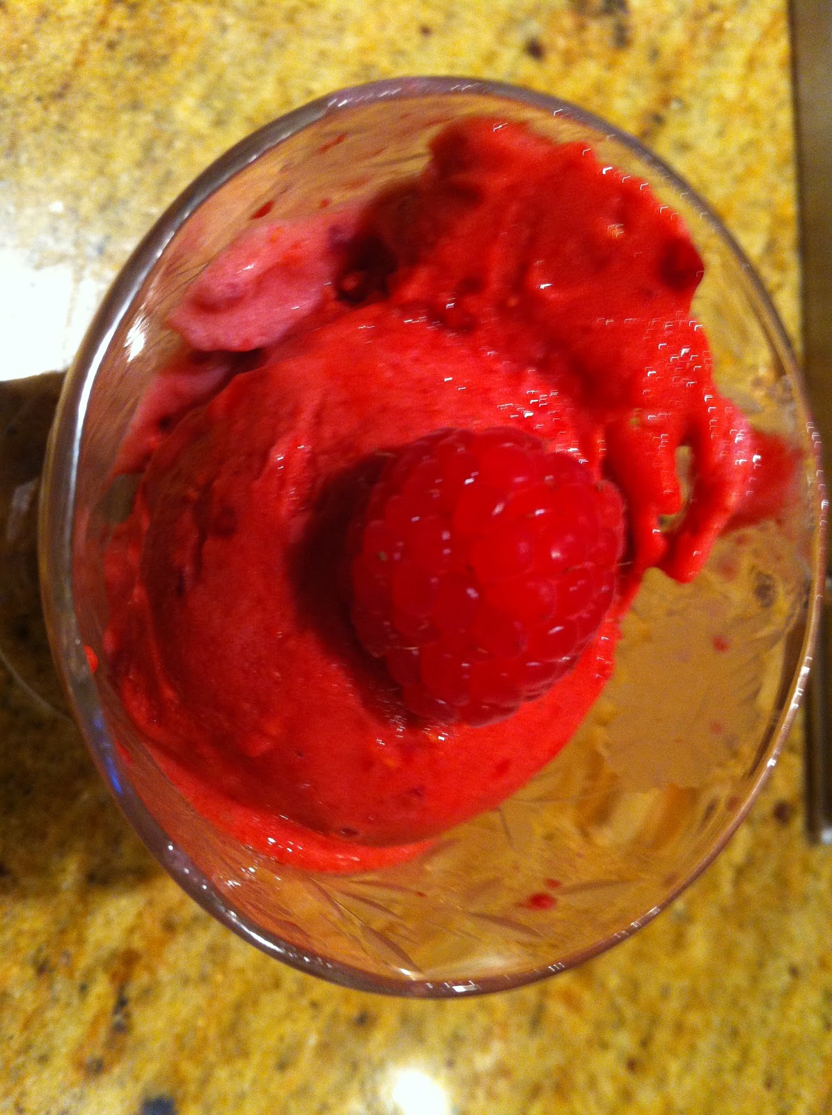 Mira's Sweet Treats Vitamix Raspberry Sorbet