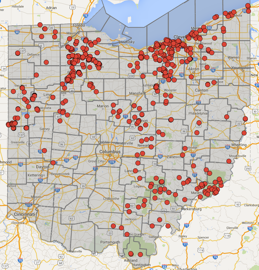 Drilling Maps Abandoned Oil Wells In Ohio Could Pose Health Concerns