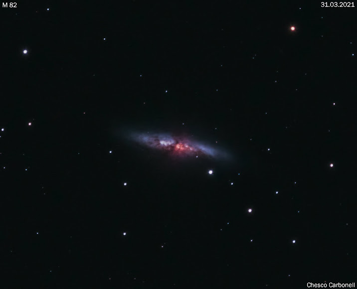Ultima astrofotografia realizada..La Galaxia del Cigarro (M82)