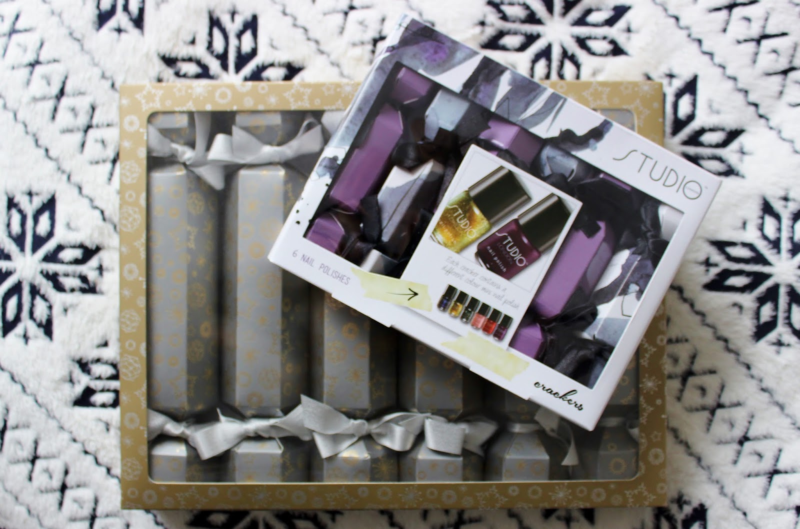beauty christmas crackers from space nk and studio
