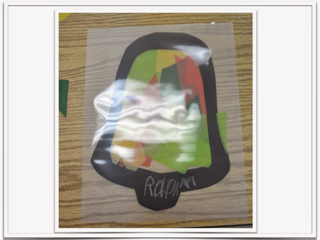 Blog Hoppin' EASY Stained Glass Christmas Ornament Craft using a Laminator