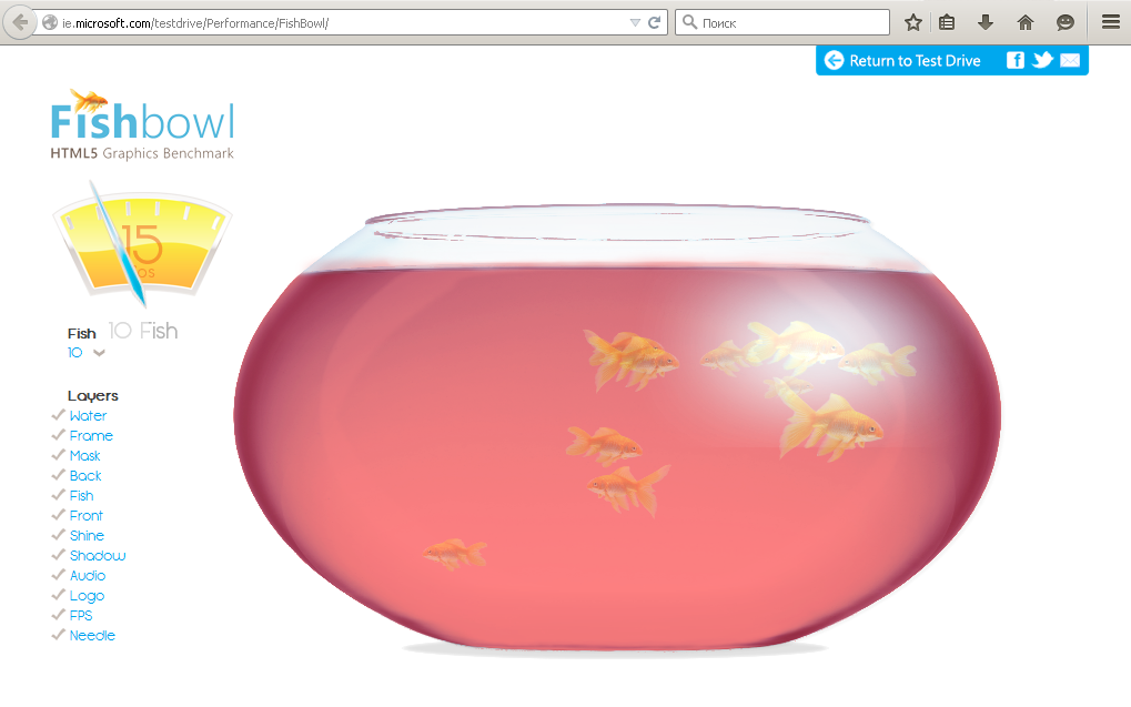 Конспект Онлайн тест браузера FishBowl