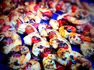 Shrimp and Tomato Skewers
