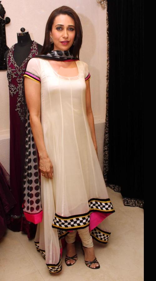 Fashion Designer Outfits: Karisma Kapoor In Archana's Fishtail Anarkali  Suits