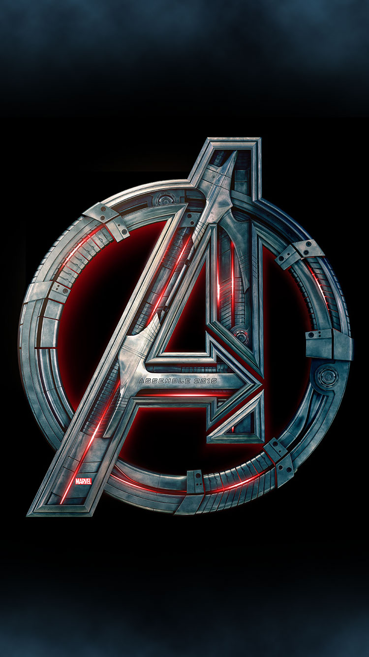 Avengers 2 Age of Ultron Logo iPhone 6 Wallpaper