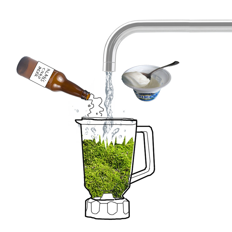 (a) biotic design studio Moss Milk Shake