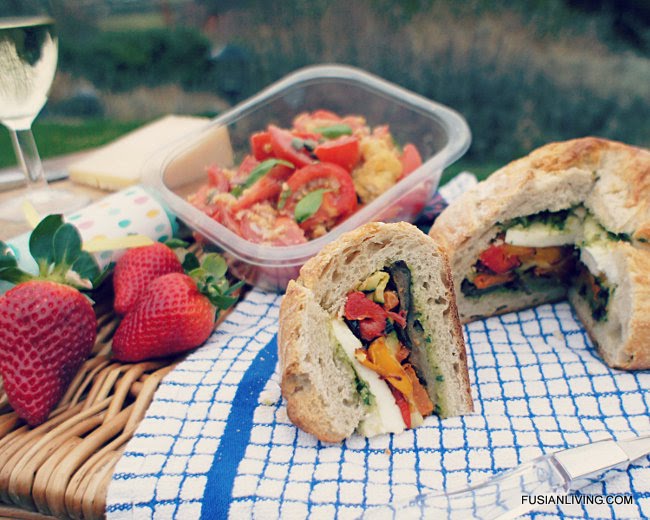 Easter Picnic loaf and Tomato bread salad Grow Your Own Veg Blog