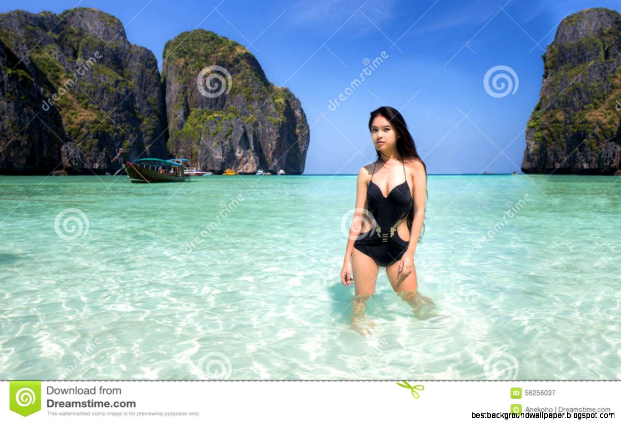 Maya Beach Stock Photo Image 56256037 Maya Beach Stock Photo Image 56256037