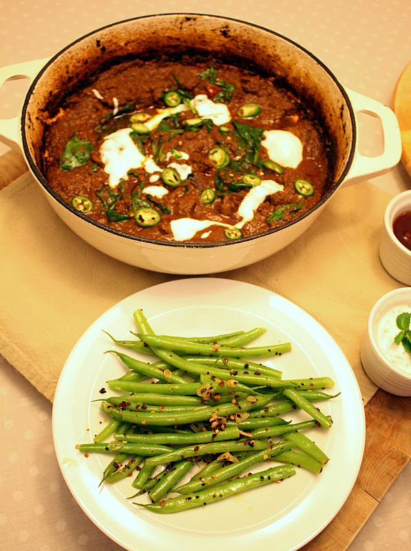 Vanilla Clouds and Lemon Drops Fiery Lamb & Spinach Curry and Spiced