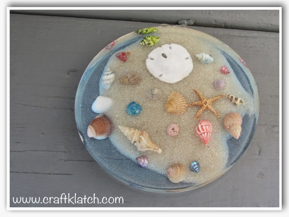 Craft Klatch ® Beachy Coaster DIY Memory Coaster Another Coaster Friday