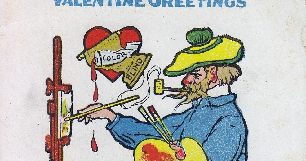 Nothing But Limericks Tuck Limerick Postcard The Color Blind Painter