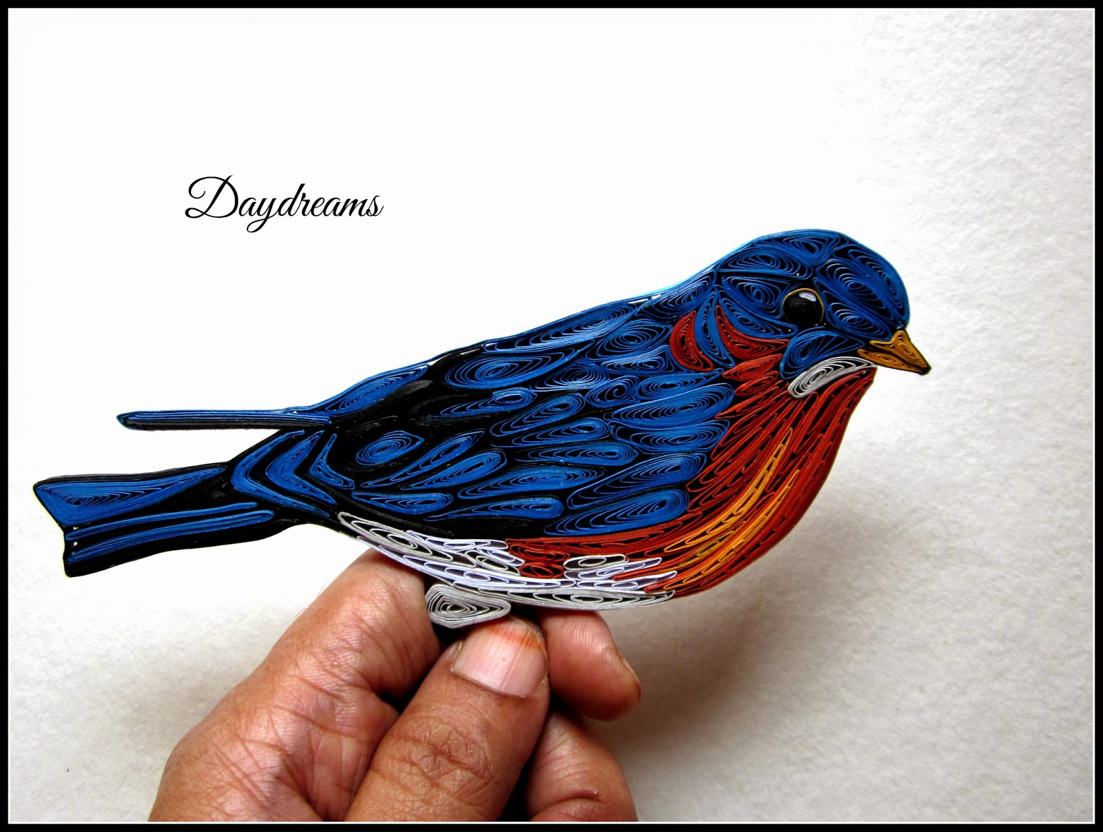 DAYDREAMS Quilled Blue bird