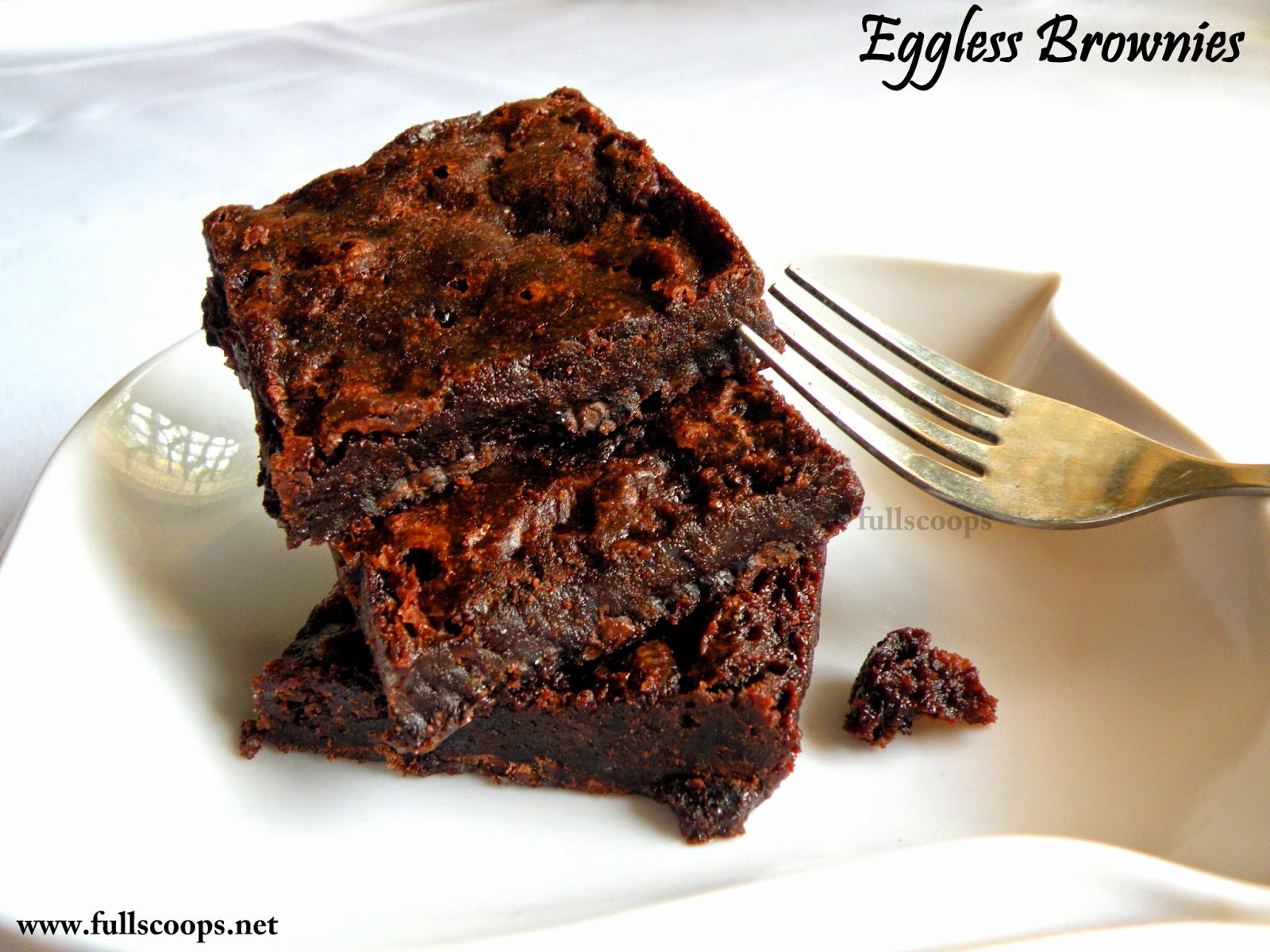Eggless Brownies Full Scoops A food blog with easy,simple & tasty