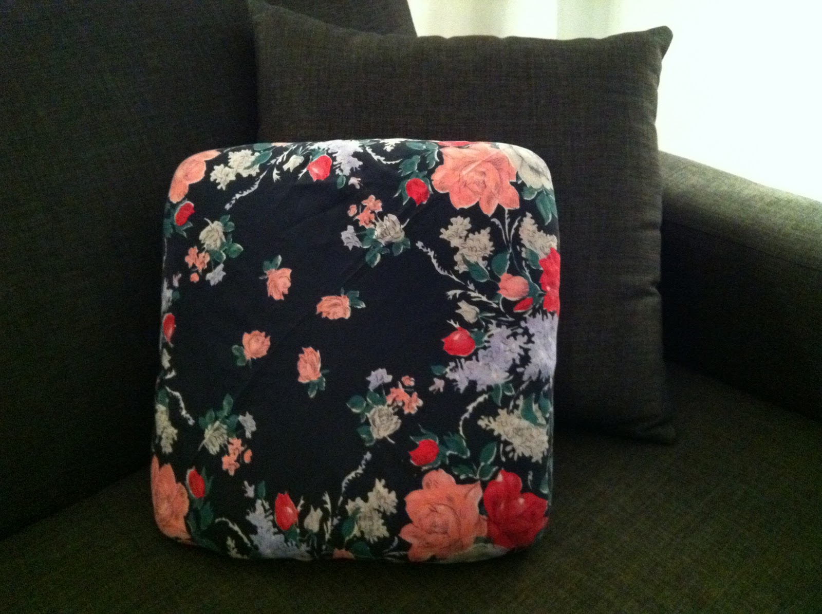 creative space silk scarf pillow case.