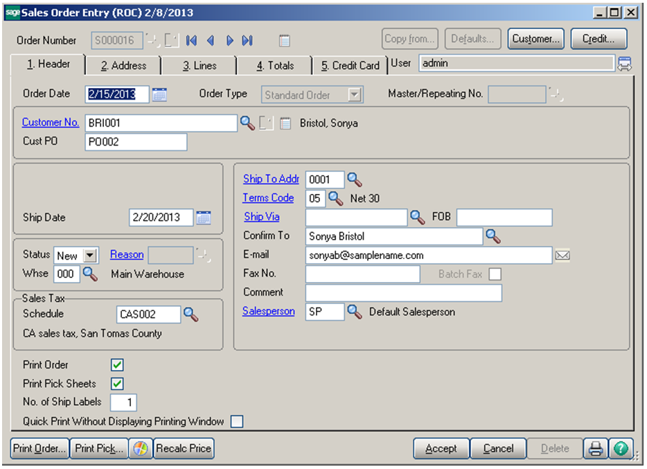 GL Posting for Sales Orders with Special Items in Sage 100 Standard ERP 2013 Sage 100 and Sage