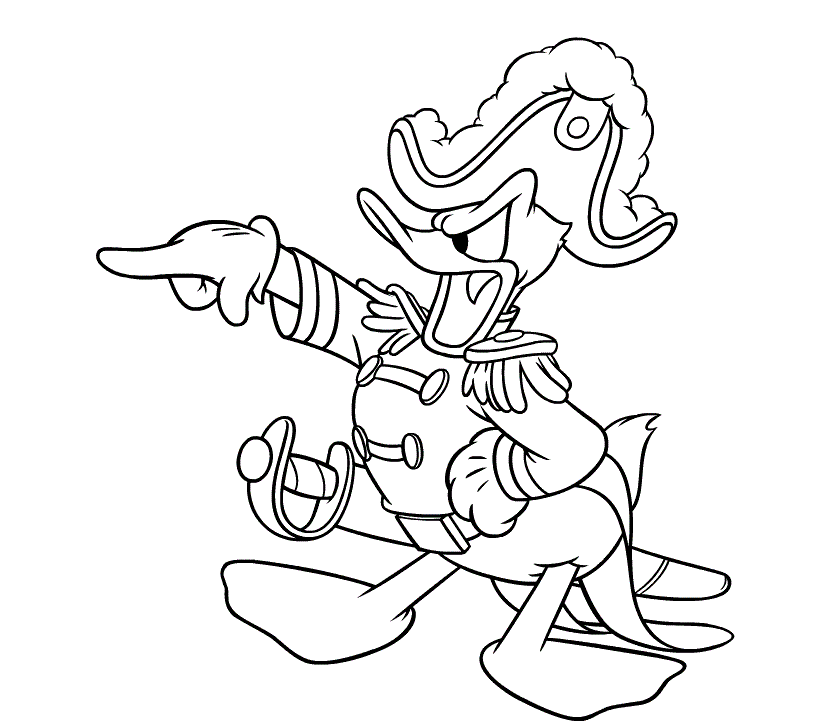 Donald Duck For Kid Coloring Page Free wallpaper