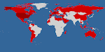 World Map of Countries Visited