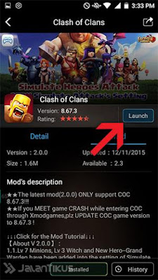 Cara Menggunakan Xmodgames Untuk Clash of Clans versi Terbaru